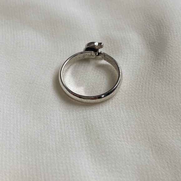 VTG Silver Dolphin CZ Diamond Ring - Picture 8 of 10